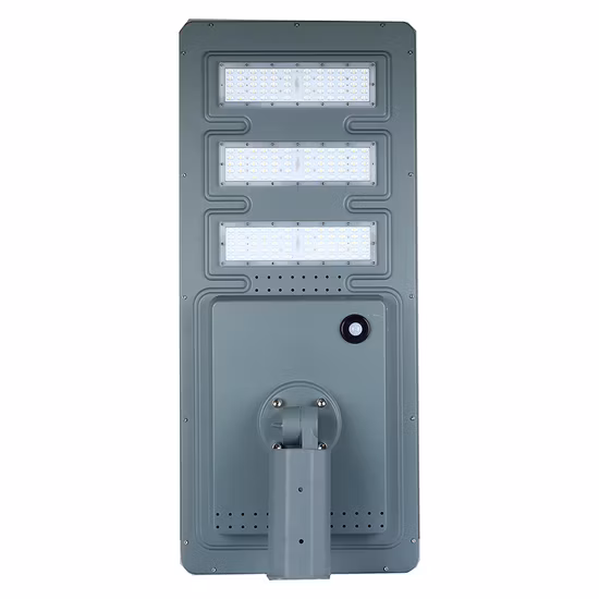 Personalización de muestra Energía solar Iluminación vial Lámpara LED blanca de bajo consumo Luces LED de energía solar para exteriores de 180 vatios Luz de calle solar LED todo en uno